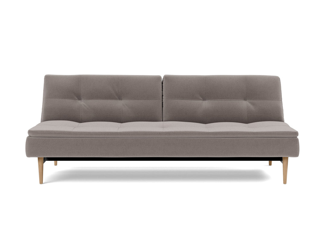 Canapea extensibila Dublexo Styletto Light Wood 115x210cm, tesatura la alegere #material_418-esina-truffle