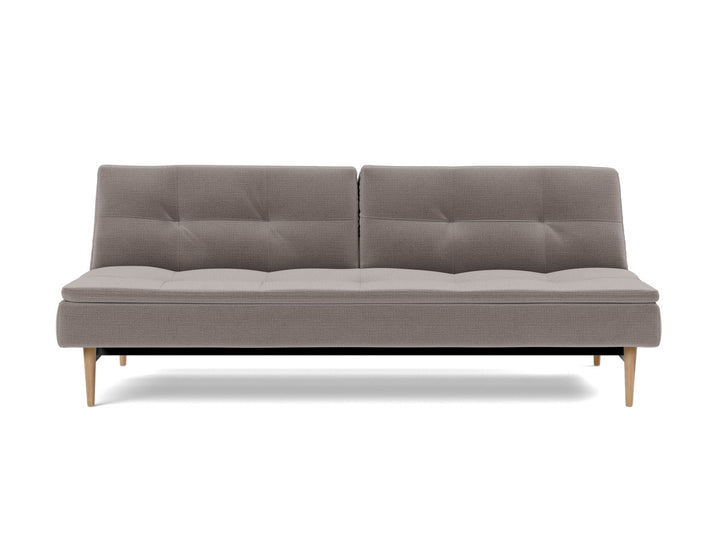 Canapea extensibila Dublexo Styletto Light Wood 115x210cm, tesatura la alegere #material_418-esina-truffle