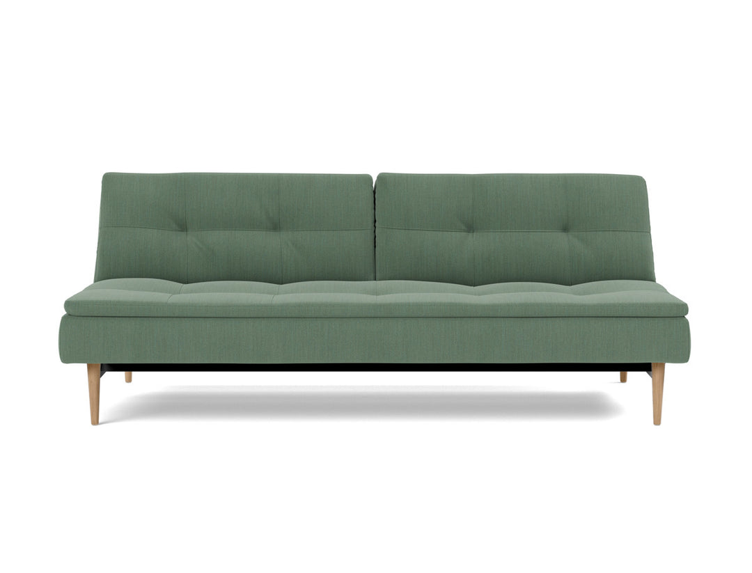 Canapea extensibila Dublexo Styletto Light Wood 115x210cm, tesatura la alegere #material_518-elegance-green
