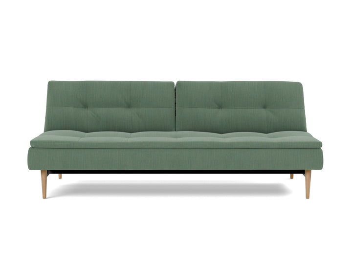 Canapea extensibila Dublexo Styletto Light Wood 115x210cm, tesatura la alegere #material_518-elegance-green