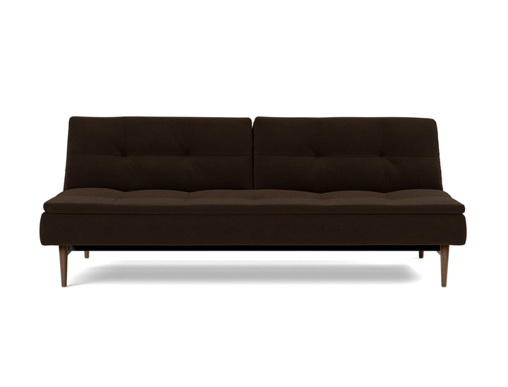 Canapea extensibila Dublexo Styletto Dark Wood 115x210cm, tesatura la alegere #material_358-taura-chocco