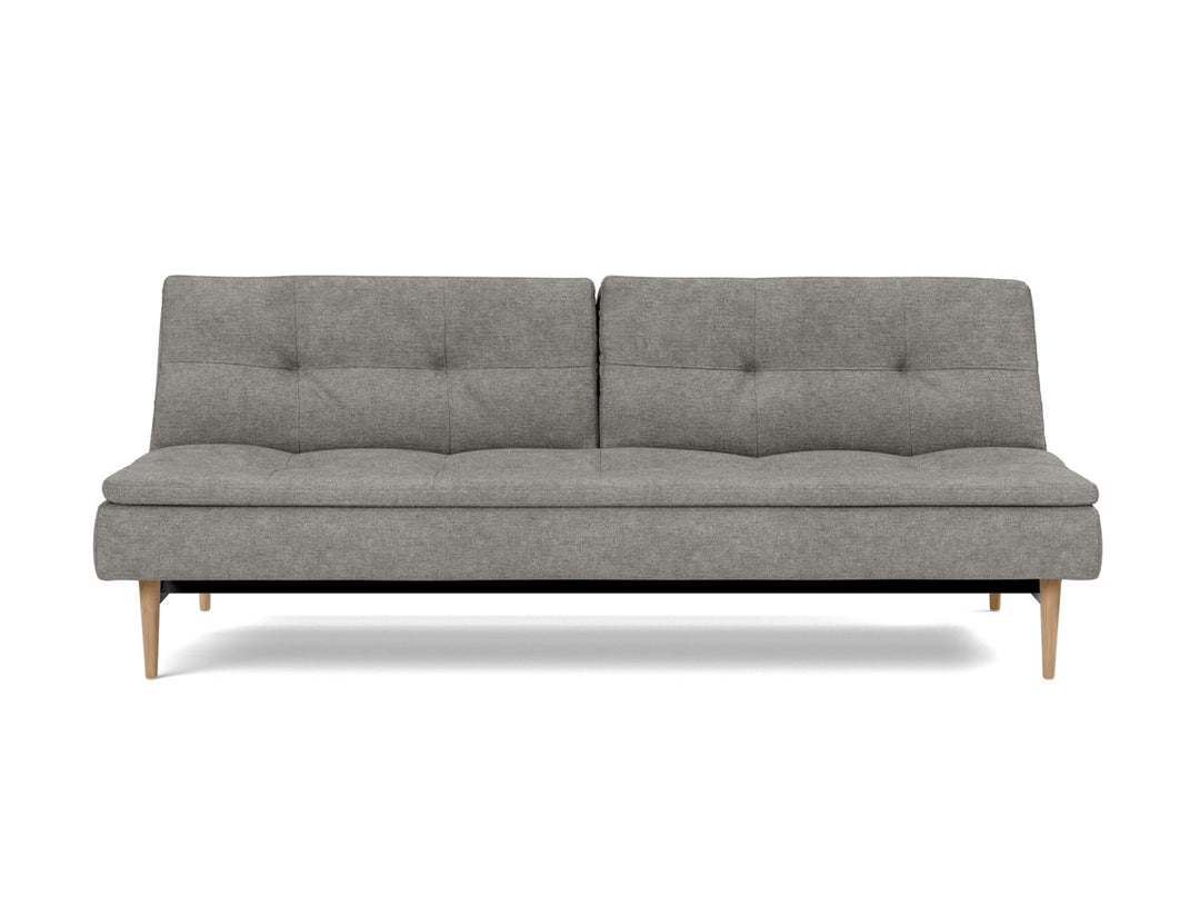 Canapea extensibila Dublexo Styletto Light Wood 115x210cm, tesatura la alegere #material_282-avella-warm-grey