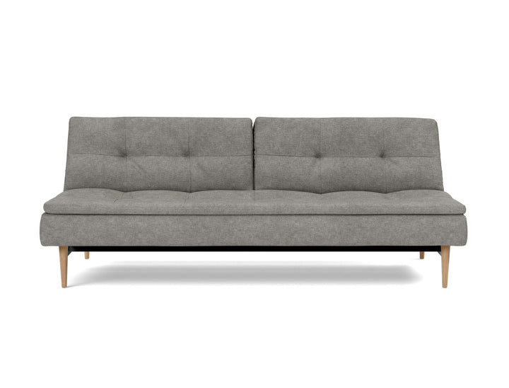 Canapea extensibila Dublexo Styletto Light Wood 115x210cm, tesatura la alegere #material_282-avella-warm-grey