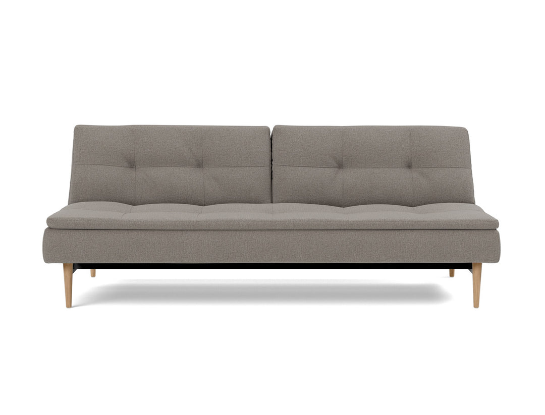 Canapea extensibila Dublexo Styletto Light Wood 115x210cm, tesatura la alegere #material_521-mixed-dance-grey