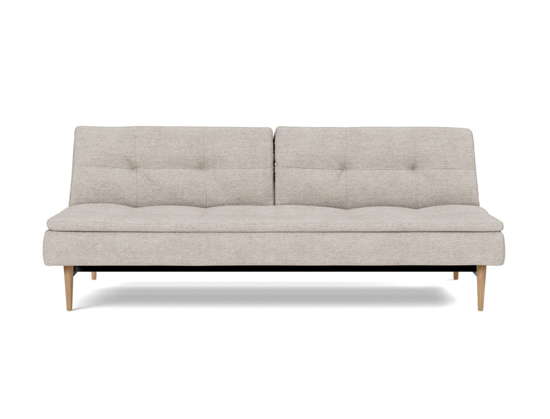 Canapea extensibila Dublexo Styletto Light Wood 115x210cm, tesatura la alegere #material_471-yuveno-sand