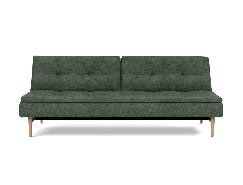 Canapea extensibila Dublexo Styletto Light Wood 115x210cm, tesatura la alegere #material_281-avella-pine-green