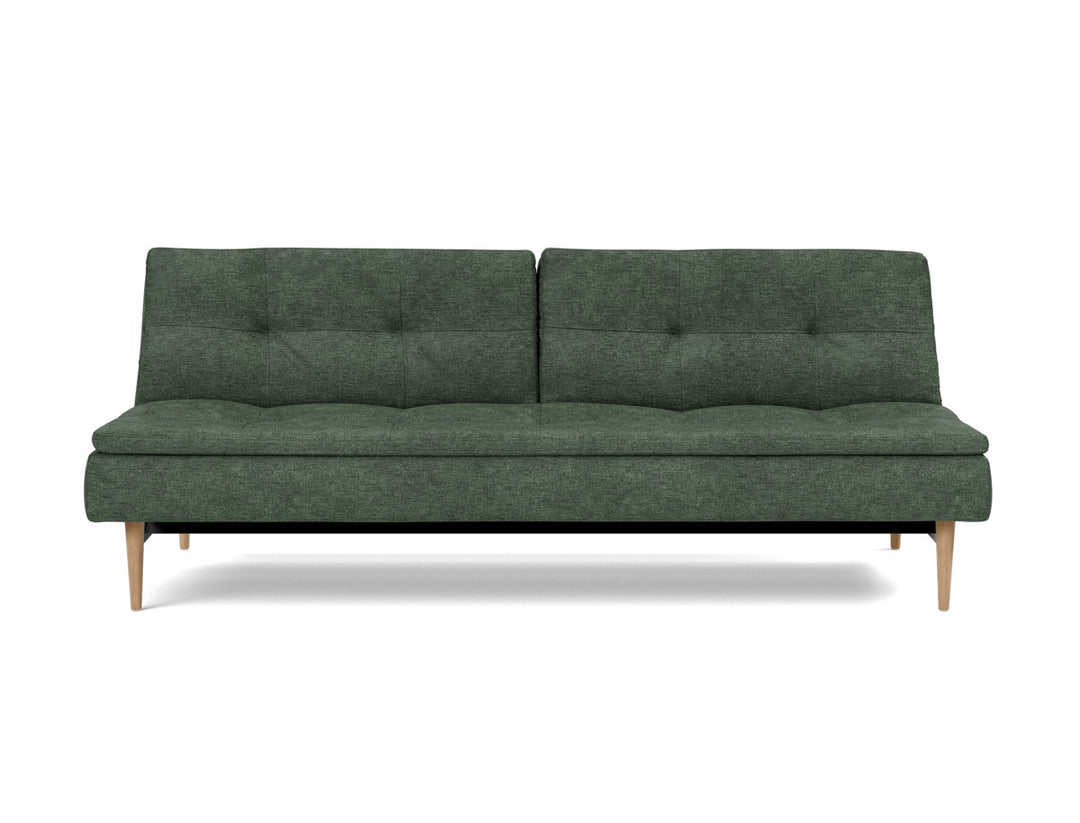 Canapea extensibila Dublexo Styletto Light Wood 115x210cm, tesatura la alegere #material_281-avella-pine-green