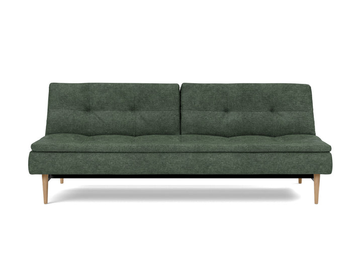 Canapea extensibila Dublexo Styletto Light Wood 115x210cm, tesatura la alegere #material_281-avella-pine-green