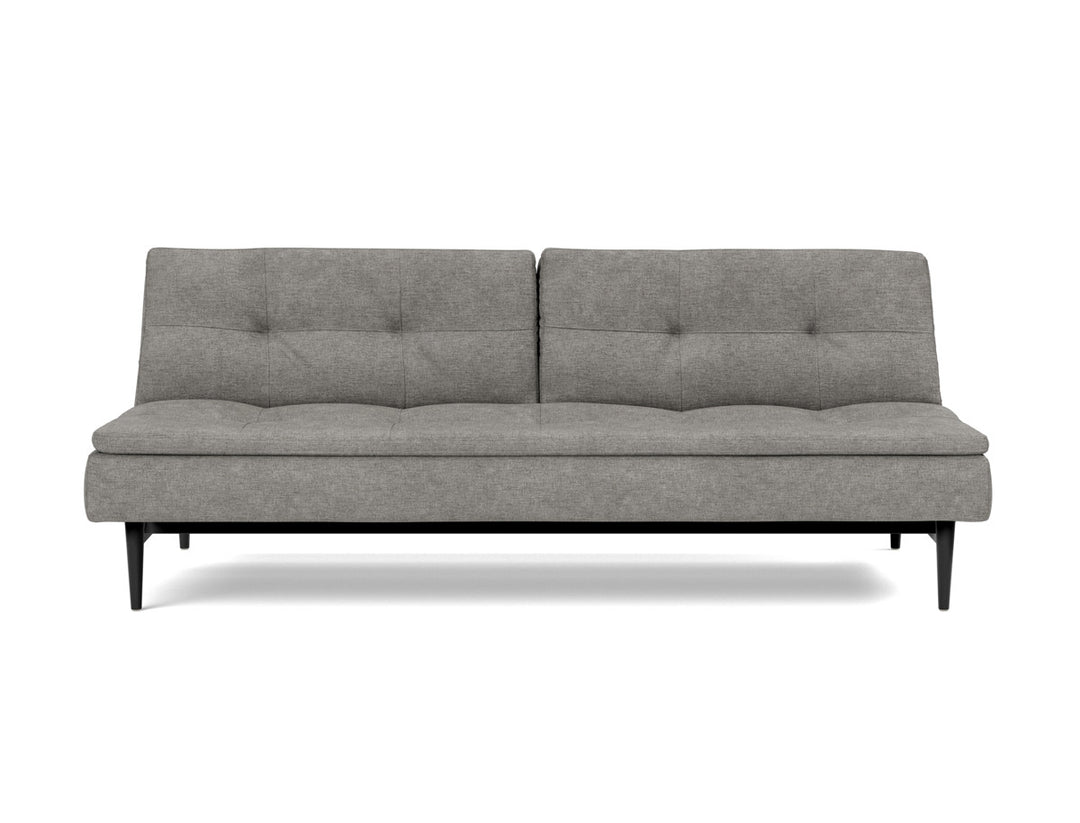 Canapea extensibila Dublexo Styletto Black Wood 115x210cm, tesatura la alegere #material_282-avella-warm-grey