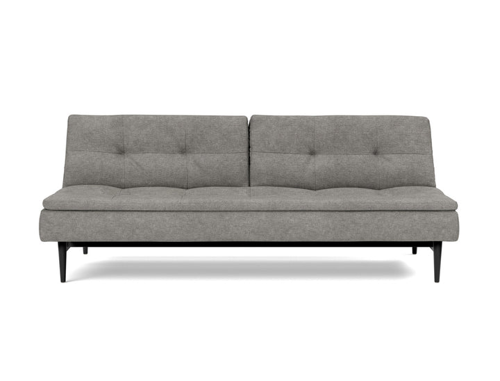 Canapea extensibila Dublexo Styletto Black Wood 115x210cm, tesatura la alegere #material_282-avella-warm-grey