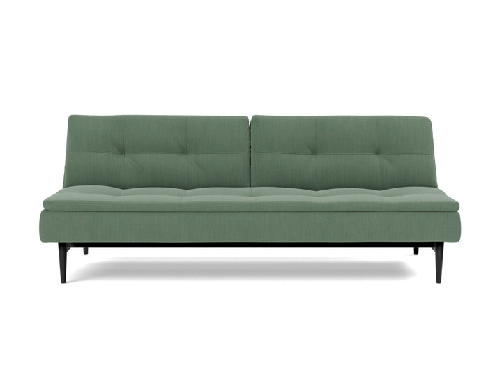 Canapea extensibila Dublexo Styletto Black Wood 115x210cm, tesatura la alegere #material_518-elegance-green