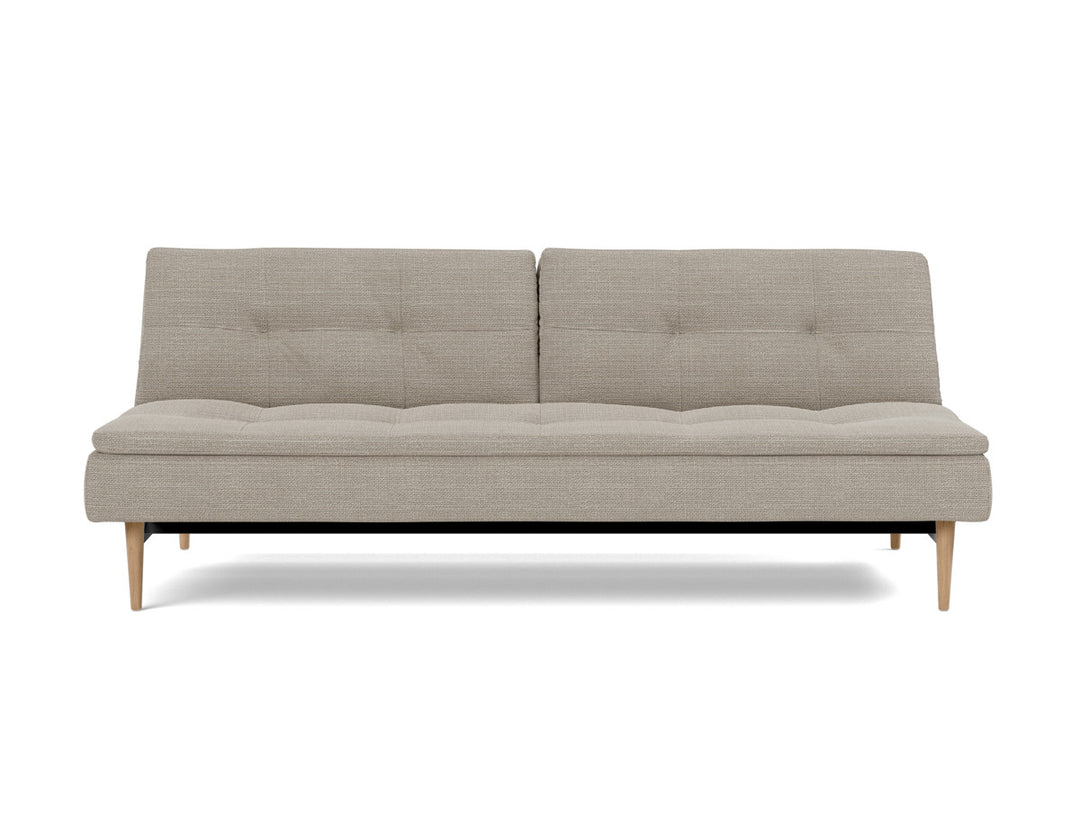 Canapea extensibila Dublexo Styletto Light Wood 115x210cm, tesatura la alegere #material_579-kenya-gravel