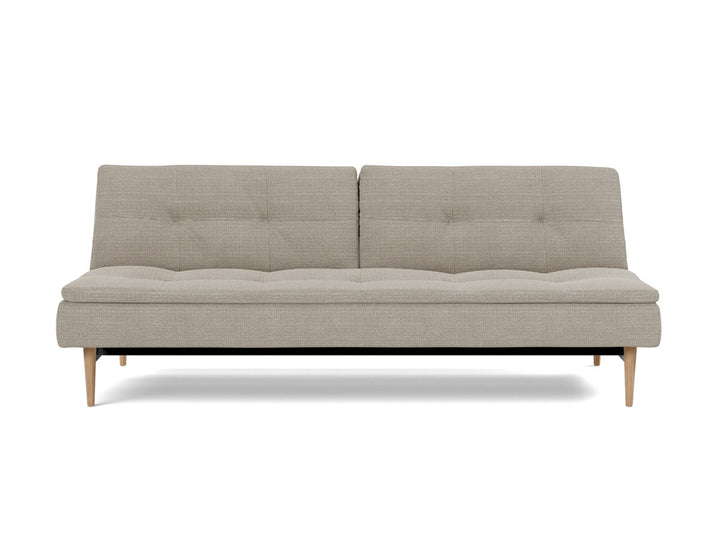 Canapea extensibila Dublexo Styletto Light Wood 115x210cm, tesatura la alegere #material_579-kenya-gravel