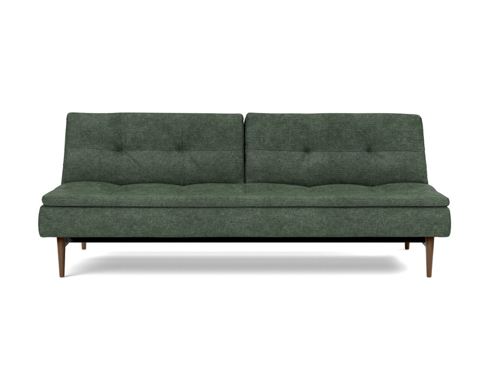Canapea extensibila Dublexo Styletto Dark Wood 115x210cm, tesatura la alegere #material_281-avella-pine-green