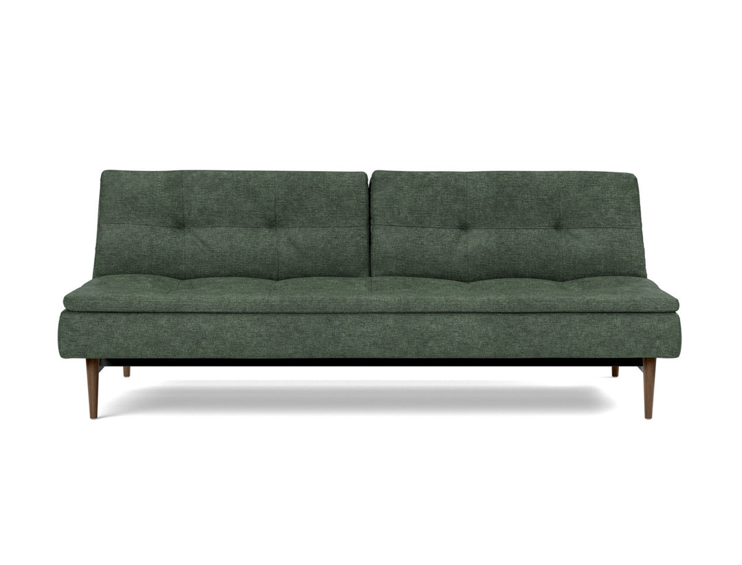 Canapea extensibila Dublexo Styletto Dark Wood 115x210cm, tesatura la alegere #material_281-avella-pine-green