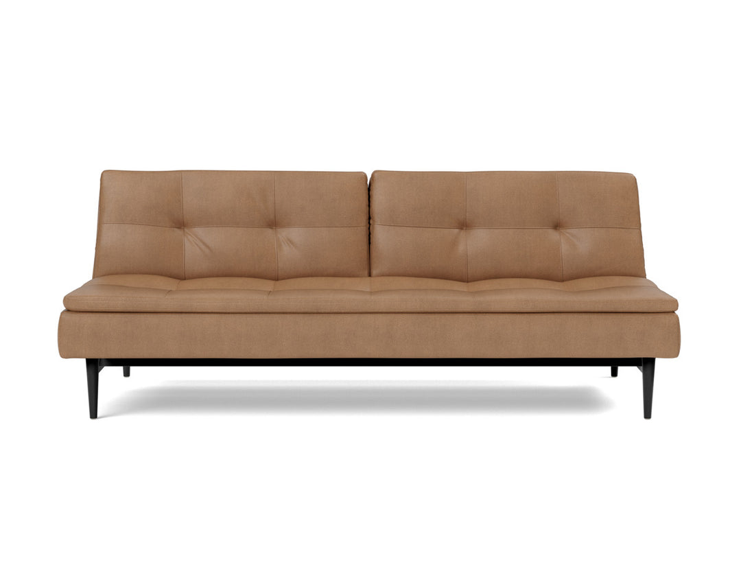 Canapea extensibila Dublexo Styletto Black Wood 115x210cm, tesatura la alegere #material_551-faunal-brown