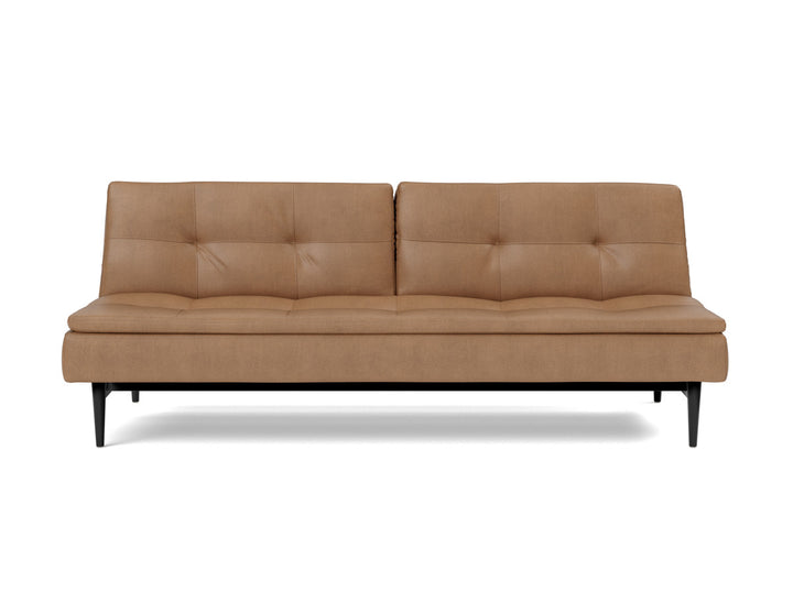Canapea extensibila Dublexo Styletto Black Wood 115x210cm, tesatura la alegere #material_551-faunal-brown