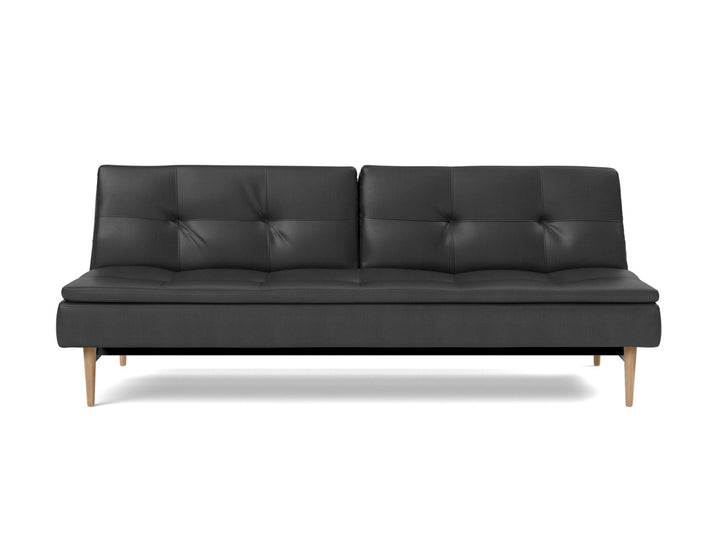 Canapea extensibila Dublexo Styletto Light Wood 115x210cm, tesatura la alegere #material_550-faunal-black