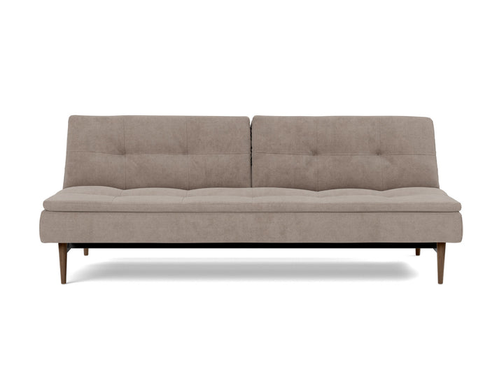 Canapea extensibila Dublexo Styletto Dark Wood 115x210cm, tesatura la alegere #material_318-cordufine-beige