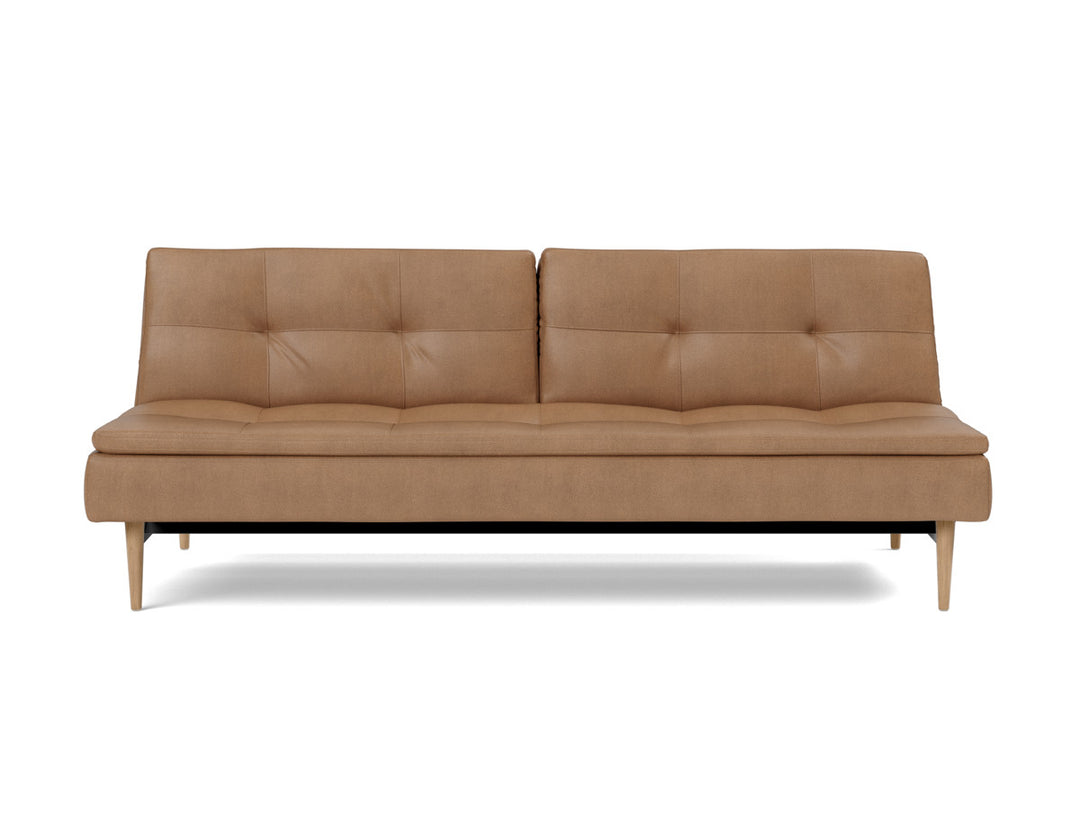 Canapea extensibila Dublexo Styletto Light Wood 115x210cm, tesatura la alegere #material_551-faunal-brown