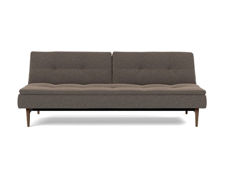 Canapea extensibila Dublexo Styletto Dark Wood 115x210cm, tesatura la alegere #material_530-boucl-taupe