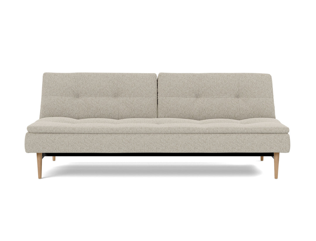 Canapea extensibila Dublexo Styletto Light Wood 115x210cm, tesatura la alegere #material_539-boucl-beige