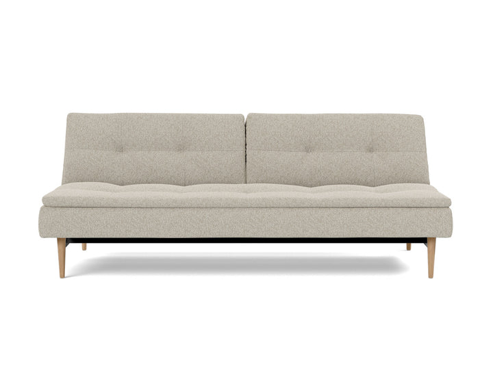Canapea extensibila Dublexo Styletto Light Wood 115x210cm, tesatura la alegere #material_539-boucl-beige