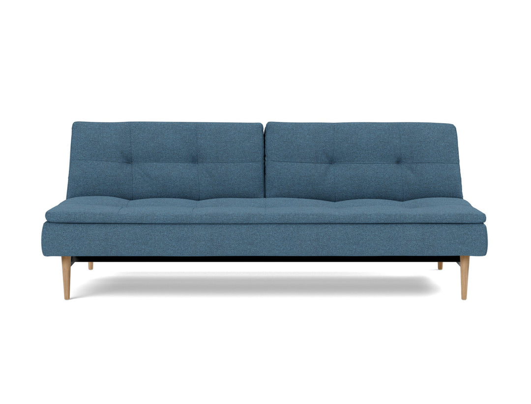 Canapea extensibila Dublexo Styletto Light Wood 115x210cm, tesatura la alegere #material_302-weda-blue