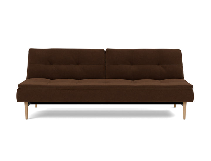 Canapea extensibila Dublexo Styletto Light Wood 115x210cm, tesatura la alegere #material_359-taura-cappuccino