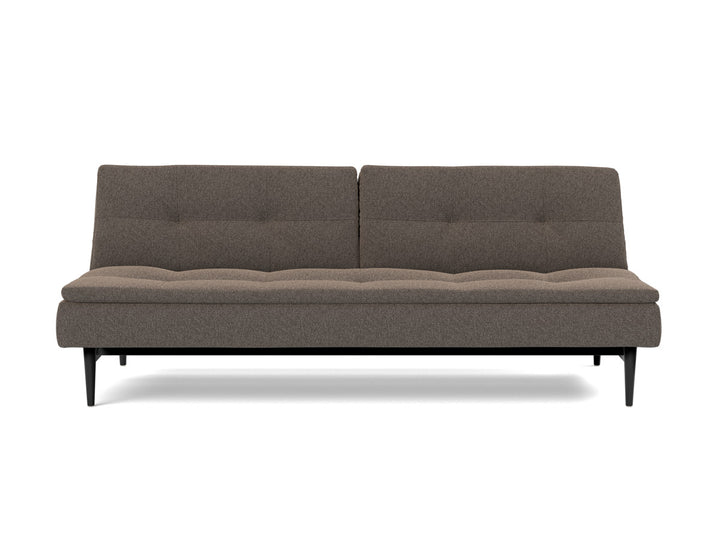 Canapea extensibila Dublexo Styletto Black Wood 115x210cm, tesatura la alegere #material_530-boucl-taupe