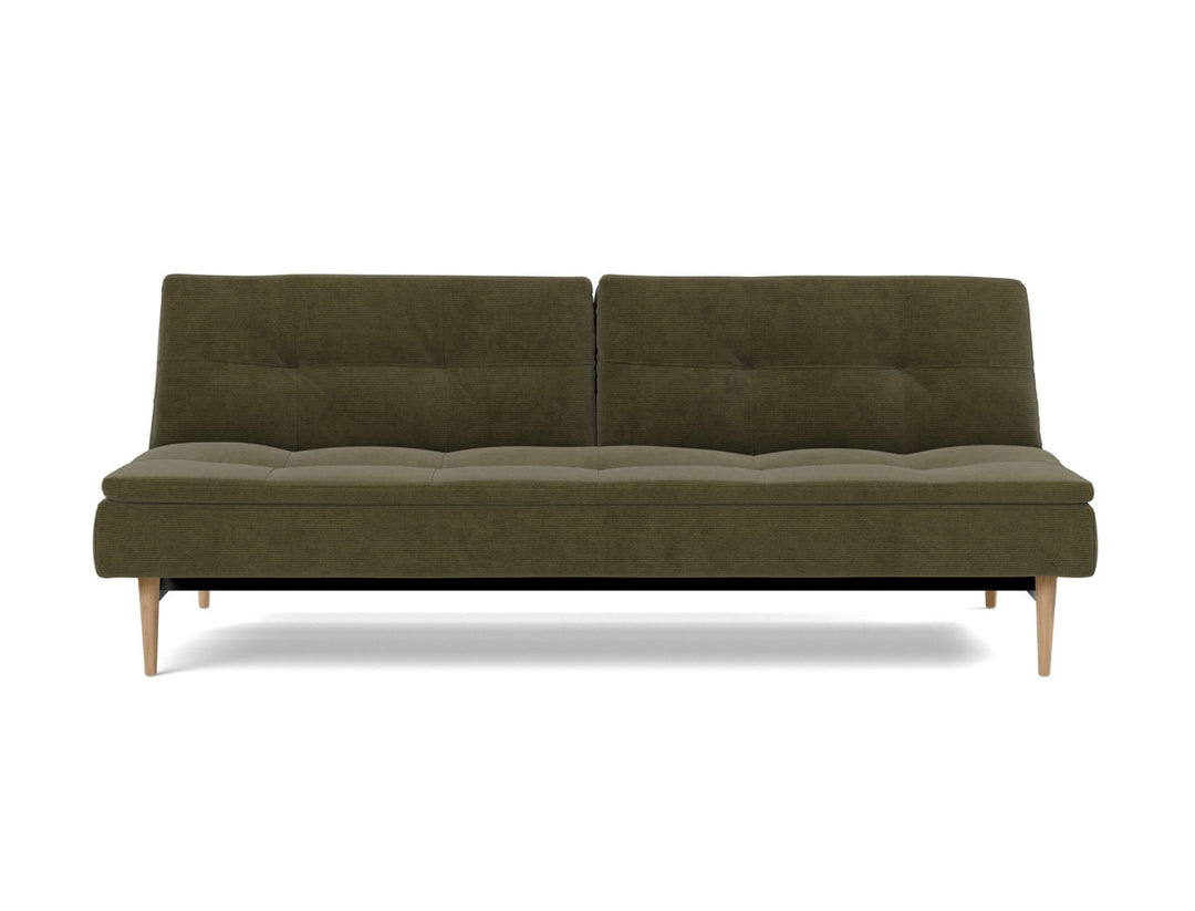 Canapea extensibila Dublexo Styletto Light Wood 115x210cm, tesatura la alegere #material_316-cordufine-pine-green