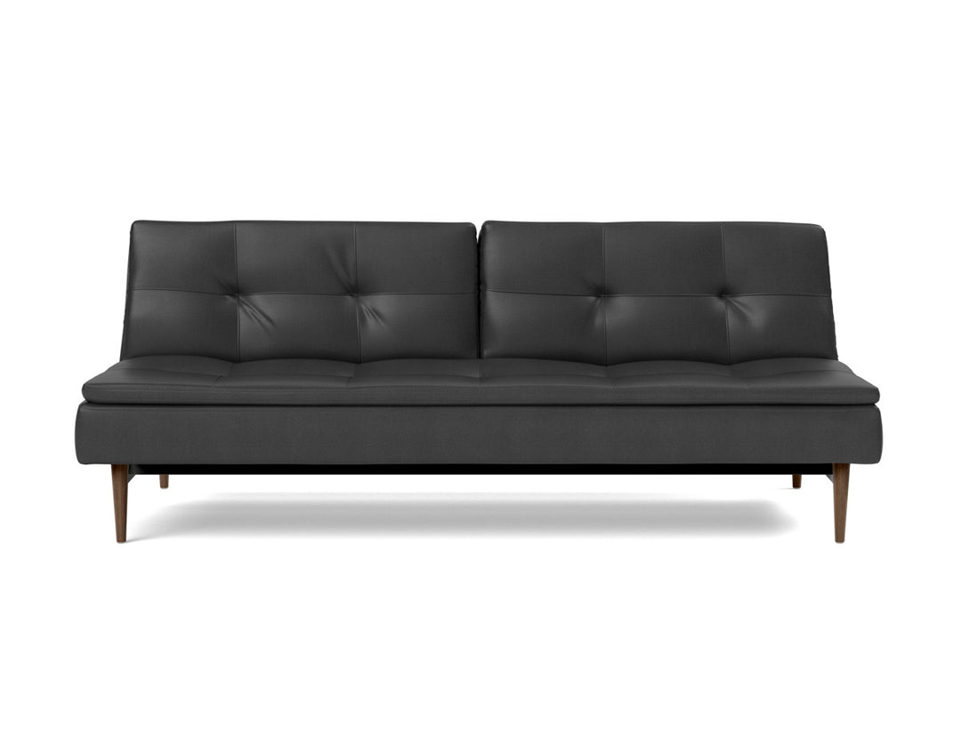 Canapea extensibila Dublexo Styletto Dark Wood 115x210cm, tesatura la alegere #material_550-faunal-black