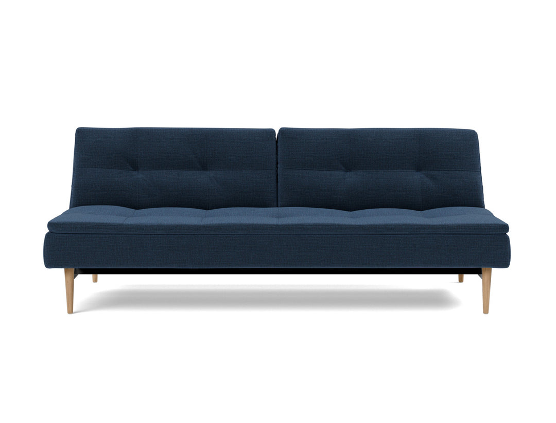 Canapea extensibila Dublexo Styletto Light Wood 115x210cm, tesatura la alegere #material_414-esina-indigo-blue