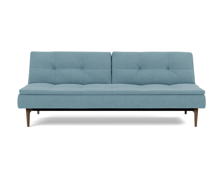 Canapea extensibila Dublexo Styletto Dark Wood 115x210cm, tesatura la alegere #material_525-mixed-dance-light-blue