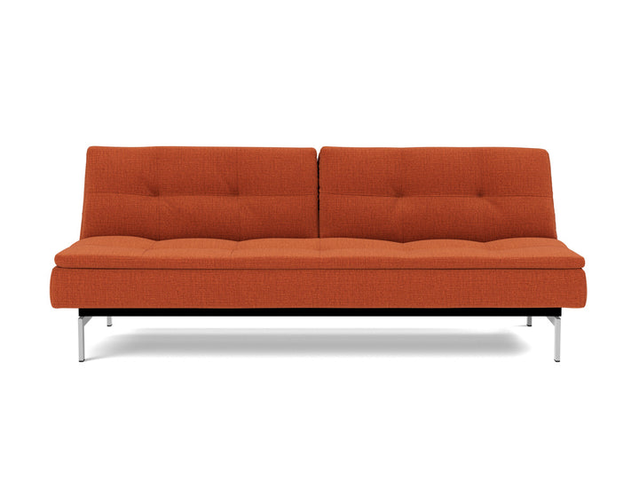 Canapea extensibila Dublexo Chrome 115x210cm, tesatura la alegere #material_412-esina-rust-orange