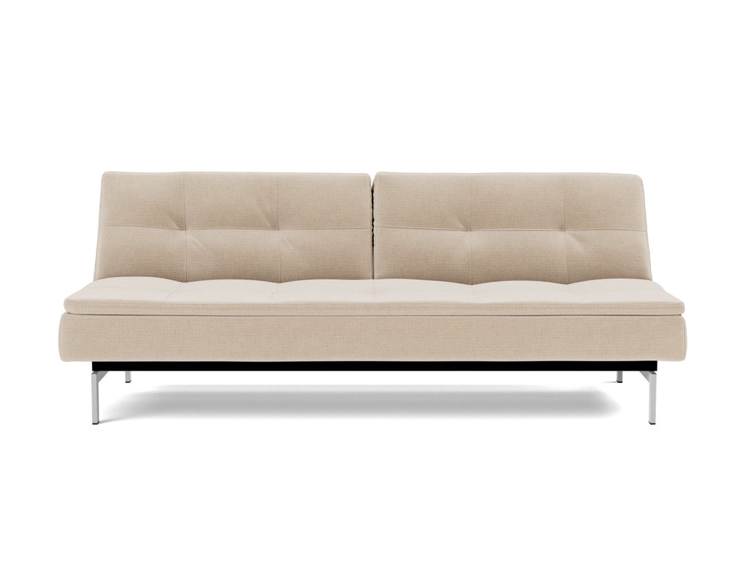 Canapea extensibila Dublexo Chrome 115x210cm, tesatura la alegere #material_410-esina-almond