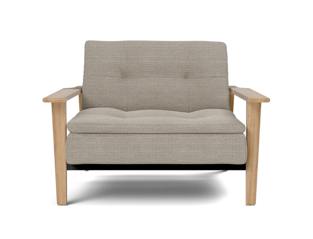 Fotoliu recliner Dublexo Frej Oak 115x90cm, tesatura la alegere #material_579-kenya-gravel