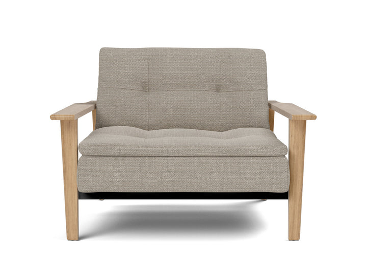 Fotoliu recliner Dublexo Frej Oak 115x90cm, tesatura la alegere #material_579-kenya-gravel
