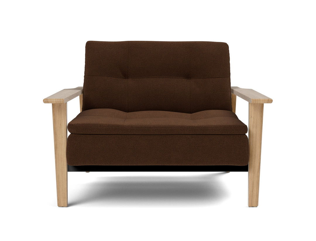Fotoliu recliner Dublexo Frej Oak 115x90cm, tesatura la alegere #material_359-taura-cappuccino