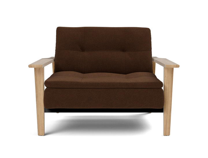 Fotoliu recliner Dublexo Frej Oak 115x90cm, tesatura la alegere #material_359-taura-cappuccino
