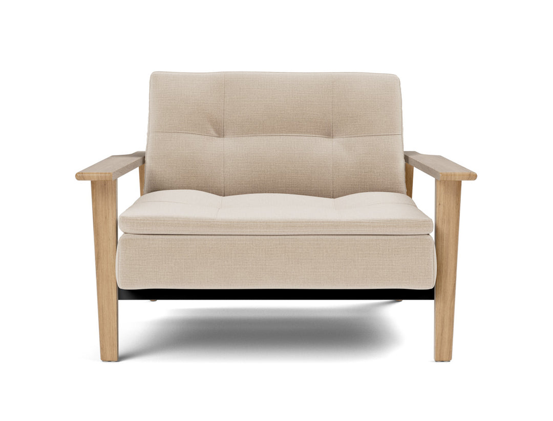Fotoliu recliner Dublexo Frej Oak 115x90cm, tesatura la alegere #material_410-esina-almond