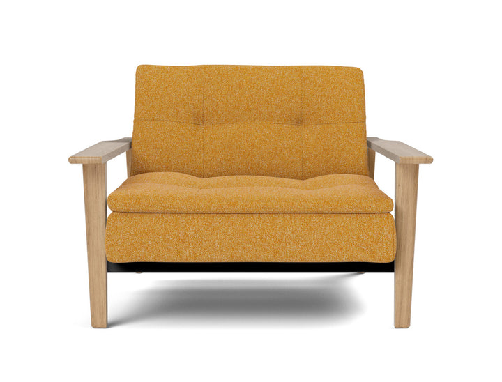 Fotoliu recliner Dublexo Frej Oak 115x90cm, tesatura la alegere #material_536-boucl-ochre