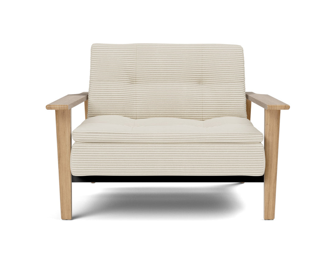 Fotoliu recliner Dublexo Frej Oak 115x90cm, tesatura la alegere #material_594-corduroy-ivory