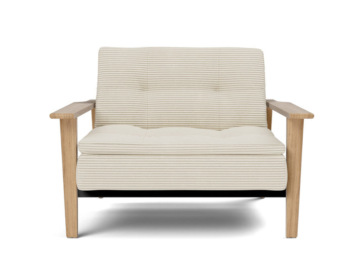 Fotoliu recliner Dublexo Frej Oak 115x90cm, tesatura la alegere #material_594-corduroy-ivory
