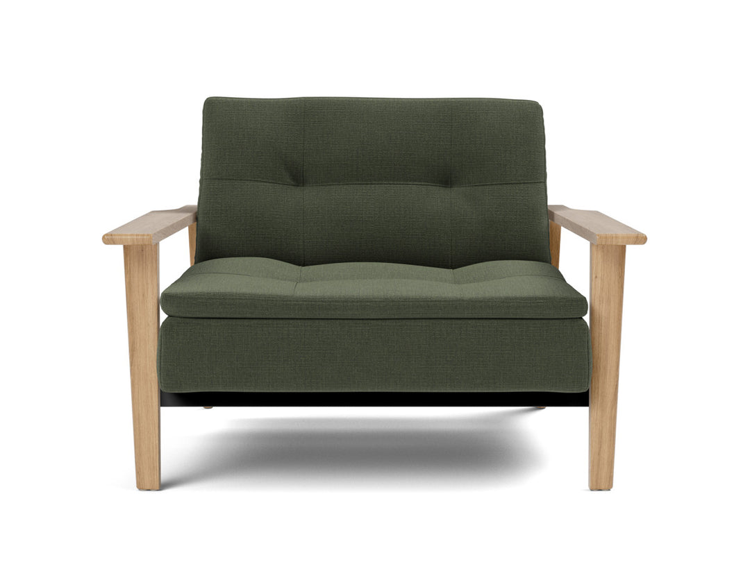 Fotoliu recliner Dublexo Frej Oak 115x90cm, tesatura la alegere #material_413-esina-olive-green