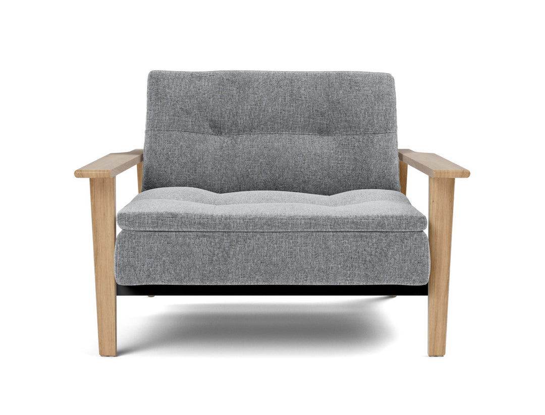 Fotoliu recliner Dublexo Frej Oak 115x90cm, tesatura la alegere #material_565-twist-granite