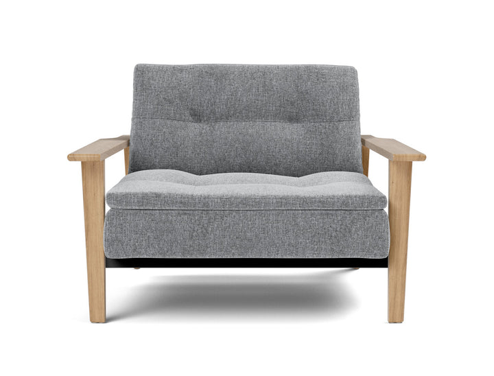 Fotoliu recliner Dublexo Frej Oak 115x90cm, tesatura la alegere #material_565-twist-granite