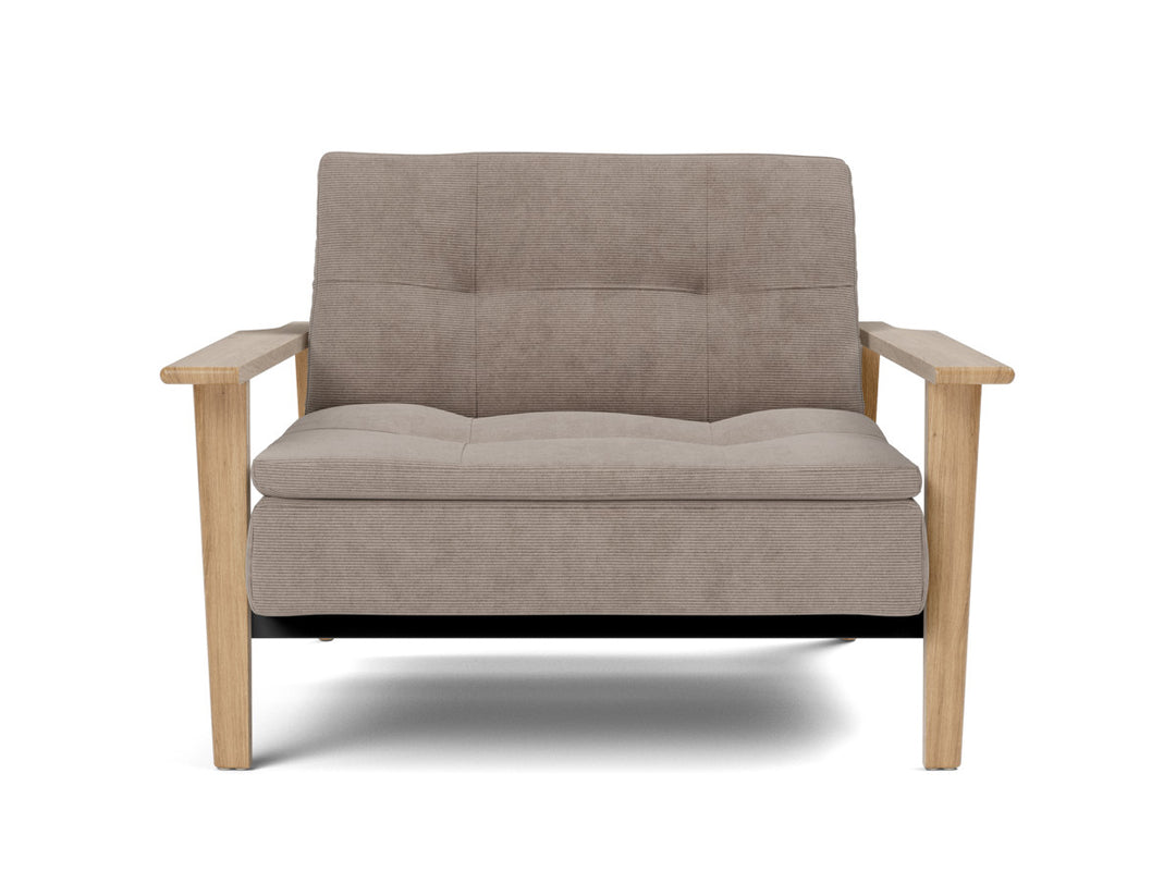 Fotoliu recliner Dublexo Frej Oak 115x90cm, tesatura la alegere #material_318-cordufine-beige