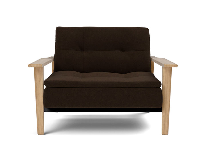 Fotoliu recliner Dublexo Frej Oak 115x90cm, tesatura la alegere #material_358-taura-chocco