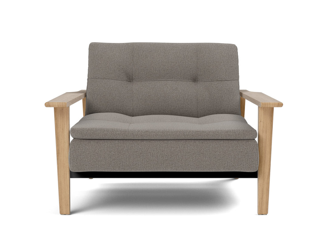 Fotoliu recliner Dublexo Frej Oak 115x90cm, tesatura la alegere #material_521-mixed-dance-grey